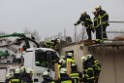 LKW in Rohbau Haus gefahren Huerth Argeles Sur Merstr TK P04